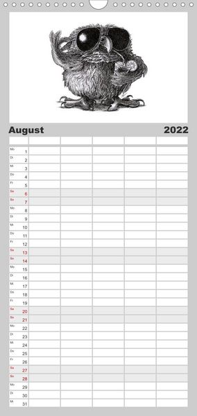 Produktbild: Familienplaner TIERONISCH (Wandkalender 2022 , 21 cm x 45 cm, hoch)