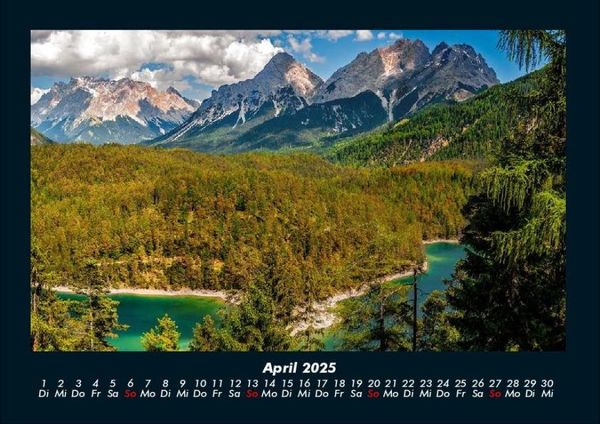 Produktbild: Landschaftskalender 2025 Fotokalender DIN A4