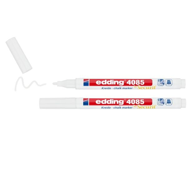 Produktbild: Edding Kreidemarker 2-er Set, wei&szlig;
