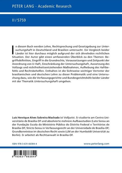 Produktbild: Die Untersuchungshaft aus der Sicht des brasilianischen und des deutschen Rechts