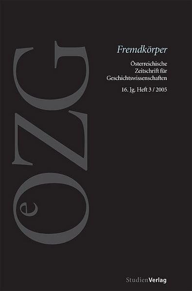 Produktbild: &Ouml;sterreichische Zeitschrift f&uuml;r Geschichtswissenschaften 3/05
