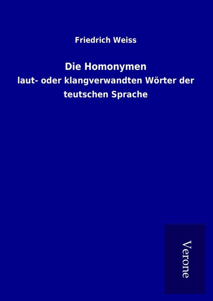 Produktbild: Die Homonymen