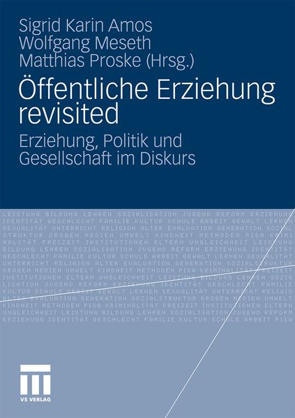 Produktbild: &Ouml;ffentliche Erziehung revisited