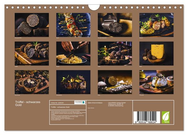 Produktbild: Tr&uuml;ffel - schwarzes Gold (Wandkalender 2027 DIN A4 quer), CALVENDO Monatskalender