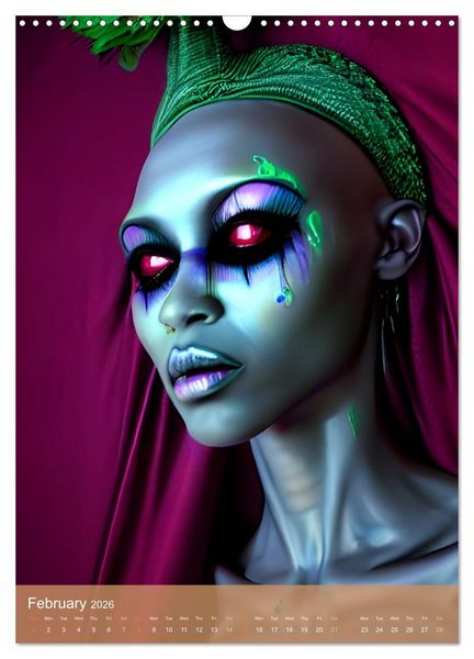 Produktbild: Voodoo Queens (Wall Calendar 2026 DIN A3 portrait), CALVENDO 12 Month Wall Calendar
