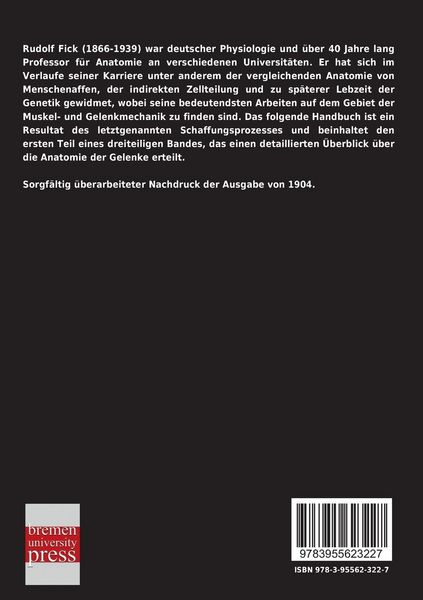 Produktbild: Handbuch der Anatomie und Mechanik der Gelenke unter Ber&uuml;cksichtigung der bewegenden Muskeln