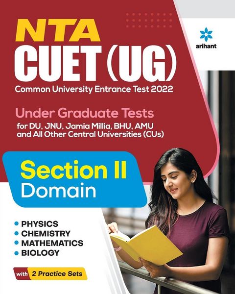Produktbild: NTA CUET UG 2022 Section 2 Physics,Chemistry,Mathematics and Biology