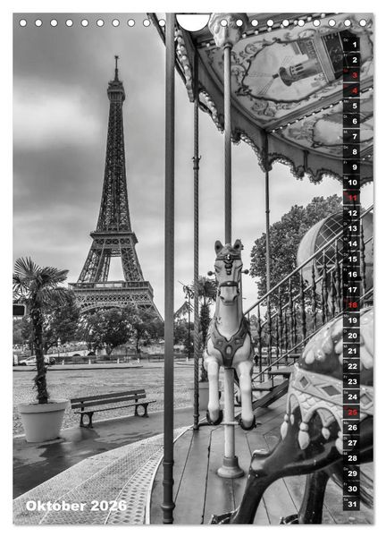 Produktbild: STADTBILDER Monochrome Momente (Wandkalender 2026 DIN A4 hoch), CALVENDO Monatskalender