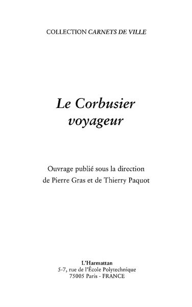 Produktbild: Corbusier voyageur Le