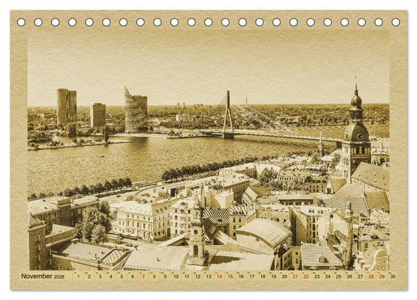 Produktbild: Das Baltikum - Ein Kalender im Zeitungsstil (Tischkalender 2026 DIN A5 quer), CALVENDO Monatskalender