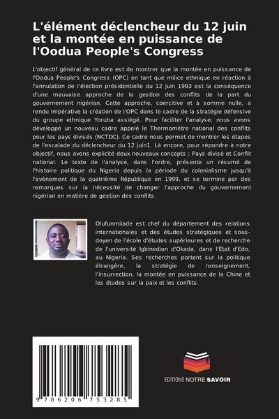 Produktbild: L'&eacute;l&eacute;ment d&eacute;clencheur du 12 juin et la mont&eacute;e en puissance de l'Oodua People's Congress