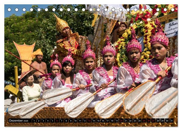 Produktbild: Myanmar - Burma (Tischkalender 2026 DIN A5 quer), CALVENDO Monatskalender