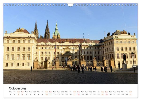 Produktbild: Walking around Prague (Wall Calendar 2026 DIN A3 landscape), CALVENDO 12 Month Wall Calendar