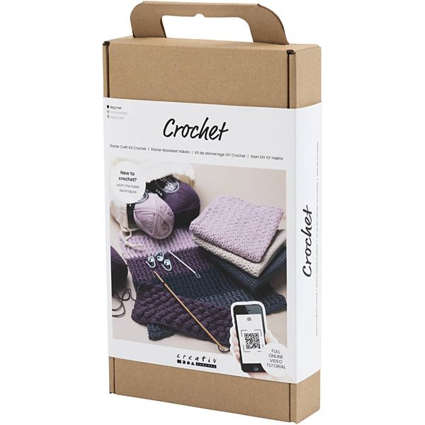 Produktbild: Creativ Company DIY Sets Stricken & H&auml;keln Starter Kreativ Set H&auml;keln, Kreativ Box