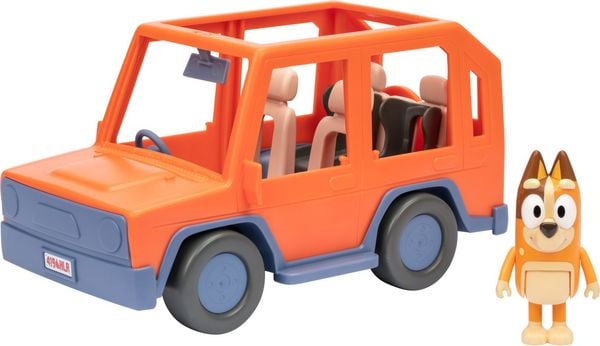 Produktbild: Moose Toys 300176 - BLUEY S11 Heeler Family Road Trip 4WD Vehicle, Familienauto mit Chilli-Figur