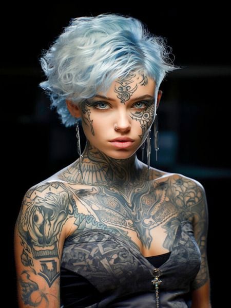 Produktbild: CALVENDO Puzzle Tattoos | 1000 Teile Lege-Gr&ouml;&szlig;e 64x48cm Foto-Puzzle f&uuml;r gl&uuml;ckliche Stunden