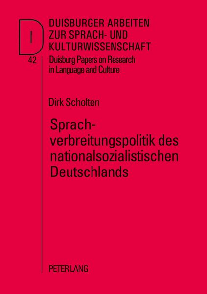 Produktbild: Sprachverbreitungspolitik des nationalsozialistischen Deutschlands