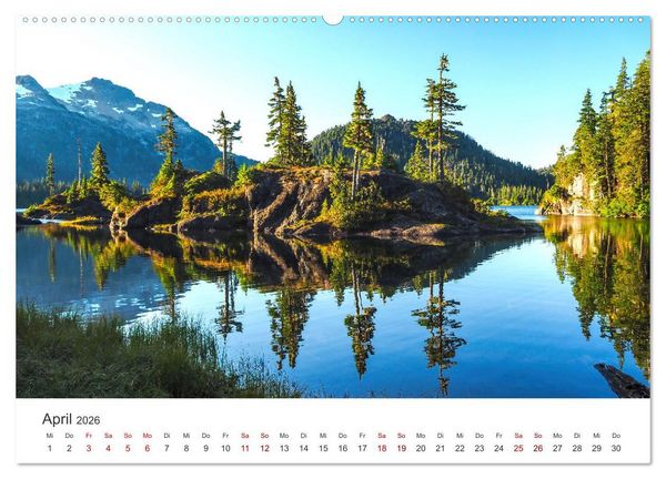 Produktbild: British Columbia - Faszination Kanada (Wandkalender 2026 DIN A2 quer), CALVENDO Monatskalender