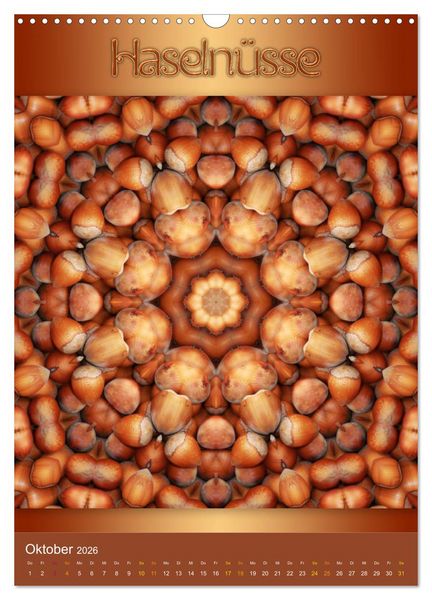 Produktbild: Kulinarische Mandalas (Wandkalender 2026 DIN A3 hoch), CALVENDO Monatskalender