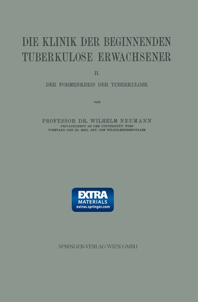 Produktbild: Die Klinik der Beginnenden Tuberkulose Erwachsener