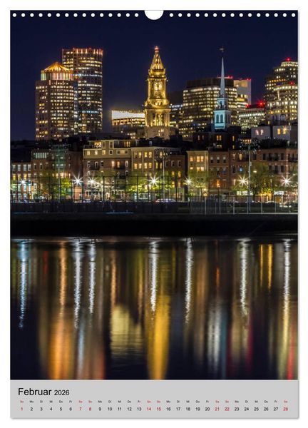 Produktbild: BOSTON Historie und urbane Idylle (Wandkalender 2026 DIN A3 hoch), CALVENDO Monatskalender