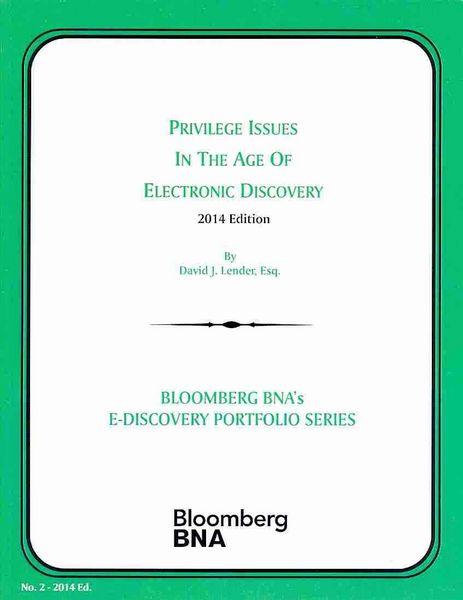 Produktbild: Privilege Issues in the Age of Electronic Discovery