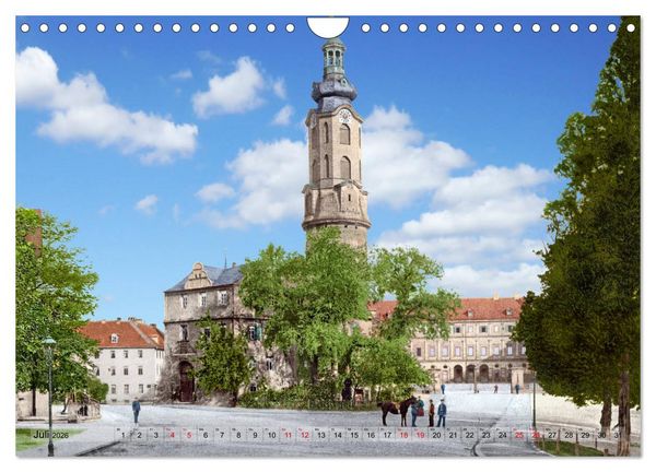 Produktbild: Th&uuml;ringen um das Jahr 1900 &ndash; Fotos neu restauriert und detailcoloriert. (Wandkalender 2026 DIN A4 quer), CALVENDO Monatskalender