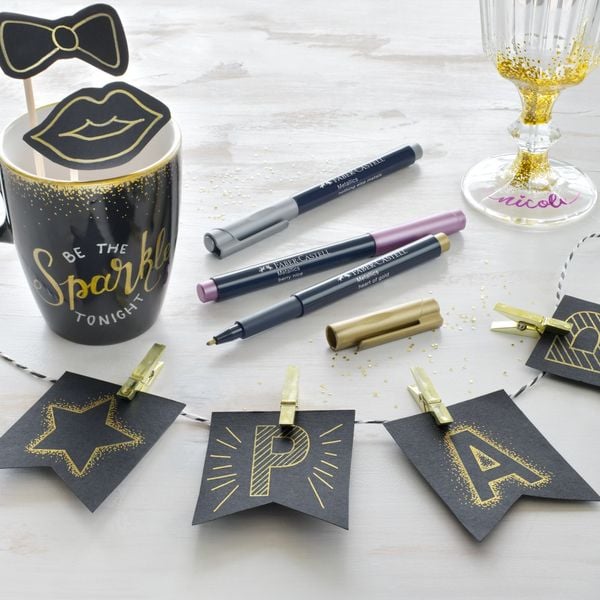 Produktbild: Faber-Castell Metallic Marker 6er Blisterkarte