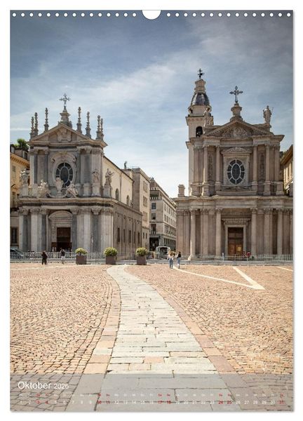 Produktbild: Turin. Geschichte und Architektur. (Wandkalender 2026 DIN A3 hoch), CALVENDO Monatskalender