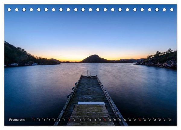 Produktbild: Norwegens S&uuml;den (Tischkalender 2026 DIN A5 quer), CALVENDO Monatskalender
