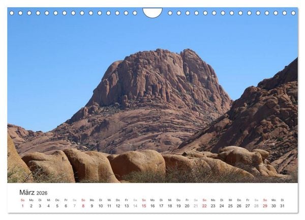 Produktbild: Namibia - Landschaftseindr&uuml;cke (Wandkalender 2026 DIN A4 quer), CALVENDO Monatskalender