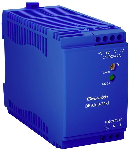 TDK-Lambda DRB100-24-1 Hutschienen-Netzteil (DIN-Rail) 24 V/DC 4.2 A 100.8 W Anzahl Ausgänge:1 x Inhalt 1 St.