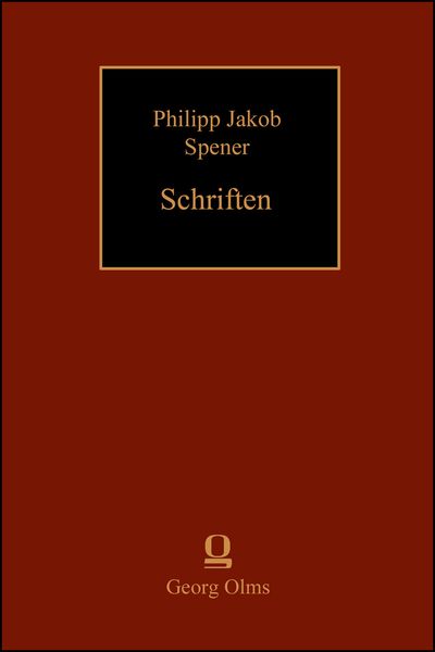 Produktbild: Philipp Jakob Spener: Schriften. Soliloquia et Meditationes Sacrae (1716)