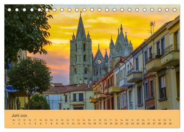 Produktbild: Auf den Spuren von Santiago - Wandern, Staunen, Seele baumeln lassen. (Tischkalender 2026 DIN A5 quer), CALVENDO Monatskalender