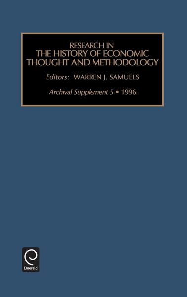 Produktbild: Research in the History of Economic Thought and Methodology