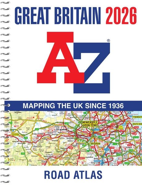 Produktbild: Great Britain A-Z Road Atlas 2026 (A4 Spiral)