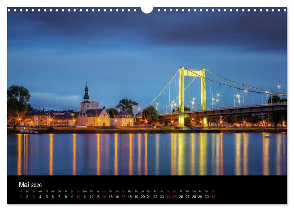 Produktbild: k&ouml;ln dunkel bunt - Die Stadt in anderem Licht! (Wandkalender 2026 DIN A3 quer), CALVENDO Monatskalender