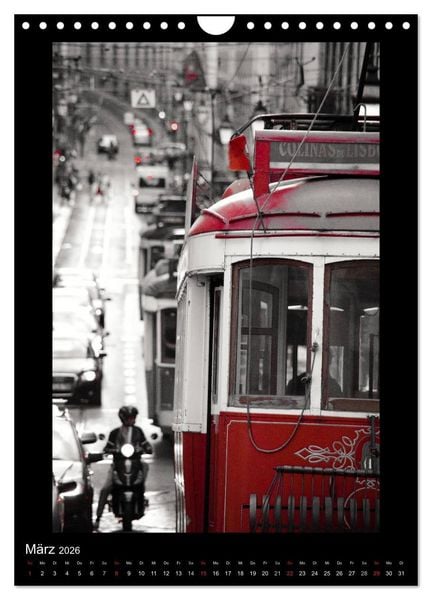 Produktbild: Lissabon Stra&szlig;en im Licht (Wandkalender 2026 DIN A4 hoch), CALVENDO Monatskalender