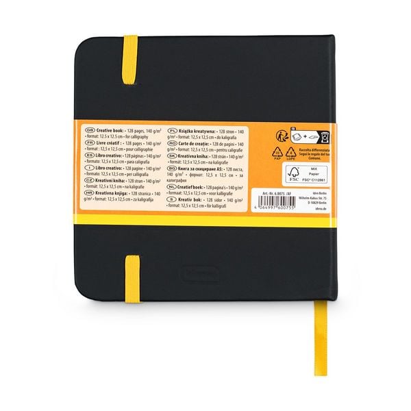 Produktbild: Idena Kreativbuch f&uuml;r Kalligraphie 128 Seiten 140g/m&sup2; 12,5 x 12,5cm