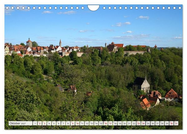 Produktbild: Rothenburg ob der Tauber. Sehensw&uuml;rdigkeiten. (Wandkalender 2027 DIN A4 quer), CALVENDO Monatskalender
