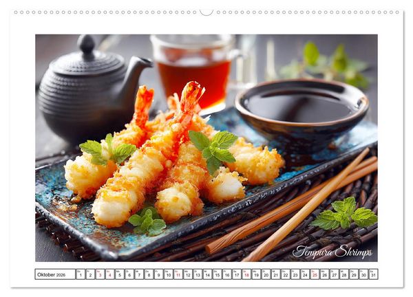 Produktbild: Genussmomente. Streifzug durch die japanische K&uuml;che (Wandkalender 2026 DIN A2 quer), CALVENDO Monatskalender
