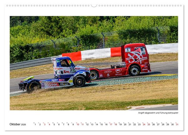 Produktbild: TRUCK RACING - Motorsport in XXL (Wandkalender 2026 DIN A2 quer), CALVENDO Monatskalender