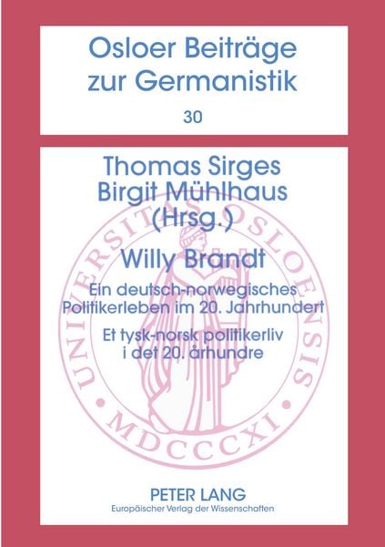 Willy Brandt, Taschenbuch von , Peter Lang GmbH, Internationaler Verlag der Wissenschaften, 9783631379844