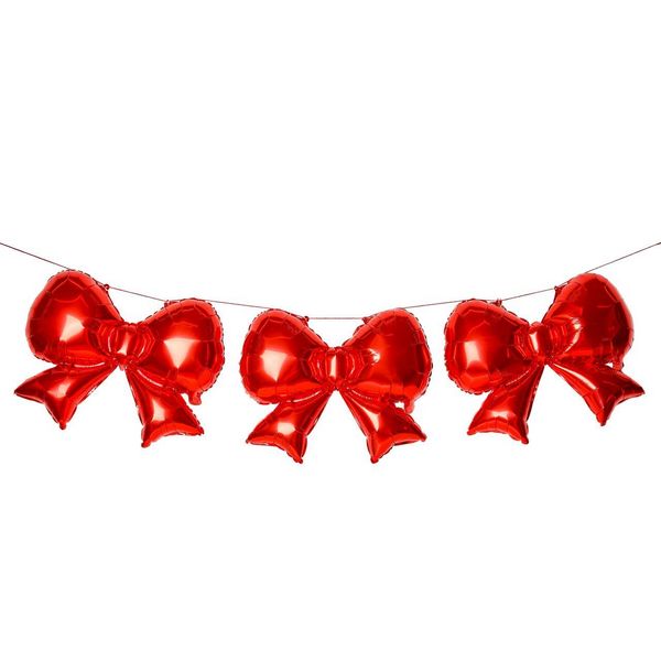 Produktbild: Folienballon Set, Schleifen, Rot