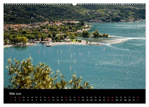 Produktbild: Die sch&ouml;nste Seite am Gardasee (Wandkalender 2026 DIN A2 quer), CALVENDO Monatskalender