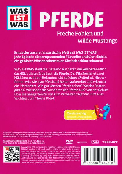 Produktbild: WAS IST WAS DVD Pferde. Freche Fohlen und wilde Mustangs