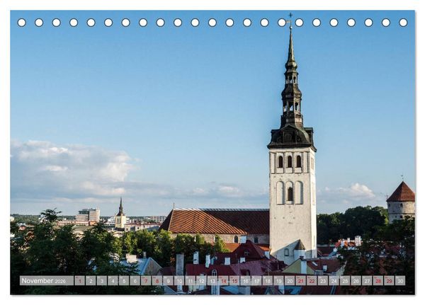 Produktbild: Die Perle am Finnischen Meerbusen Tallinn (Tischkalender 2026 DIN A5 quer), CALVENDO Monatskalender