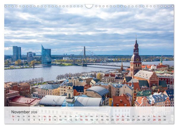 Produktbild: Riga - Paris des Ostens (Wandkalender 2026 DIN A3 quer), CALVENDO Monatskalender