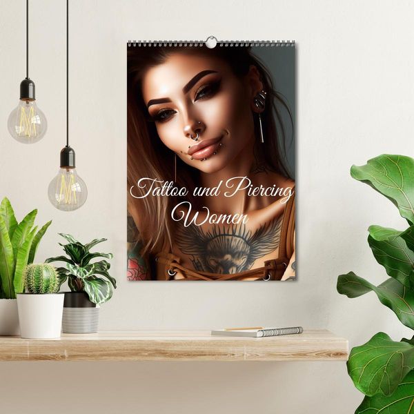 Produktbild: Tattoo und Piercing Women (Wandkalender 2026 DIN A3 hoch), CALVENDO Monatskalender