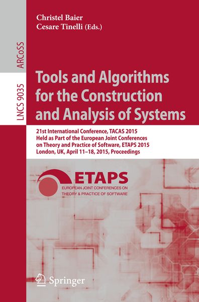 Produktbild: Tools and Algorithms for the Construction and Analysis of Systems